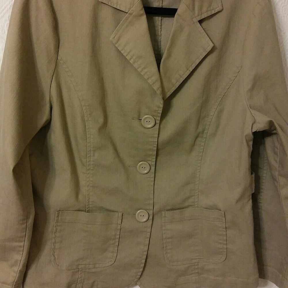 Denim & Co Jacket Blazer Sz M